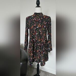 Mango keyhole back tie dress